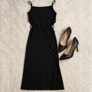 پیراهن بندی مشکی فانریپ - مانتو پاتریس رشت