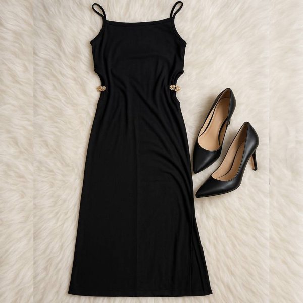 30200442-1 پیراهن بندی مشکی فانریپ - مانتو پاتریس رشت