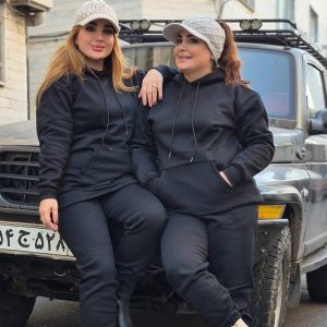 ست هودی شلوار دورس مشکی