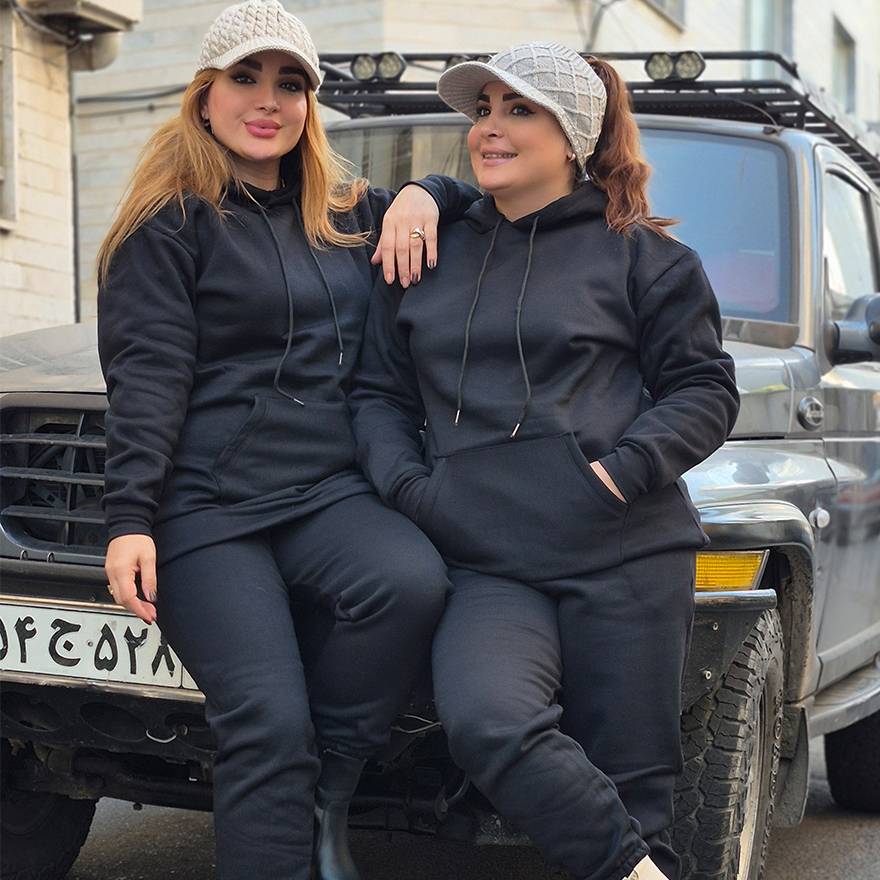 ست هودی شلوار دورس مشکی