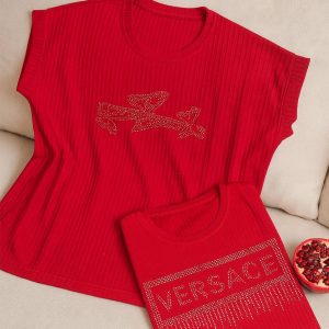 تیشرت فانریپ ریلی قرمز نگینی