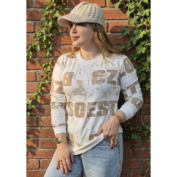 بلوز دورس چاپ نوشته - مانتو پاتریس رشت