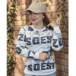 بلوز دورس چاپ نوشته - مانتو پاتریس رشت