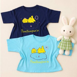 تیشرت کراپ نخ پنبه چاپی - مانتو پاتریس رشت