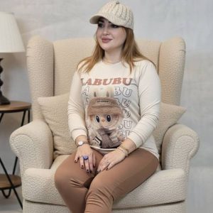 ست بلوز شلوار لبوبو کرم روشن - مانتو پاتریس رشت