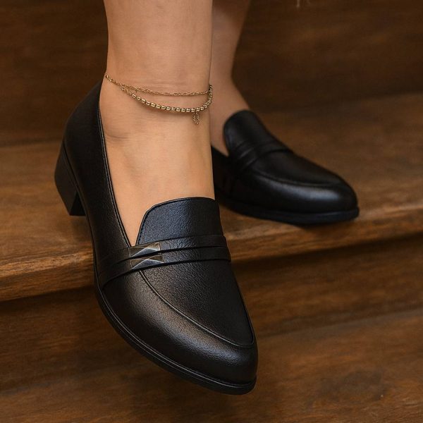 کالج مشکی پاشنه دار - مانتو پاتریس رشت