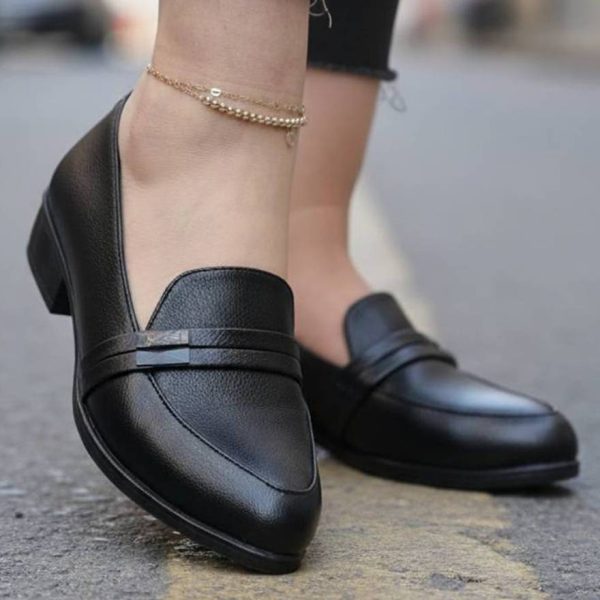 کالج مشکی پاشنه دار - مانتو پاتریس رشت