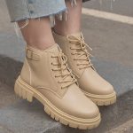 نیم بوت بغل سگک کرم - مانتو پاتریس رشت