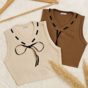 تاپ یقه هفت بخیه ای فانریپ