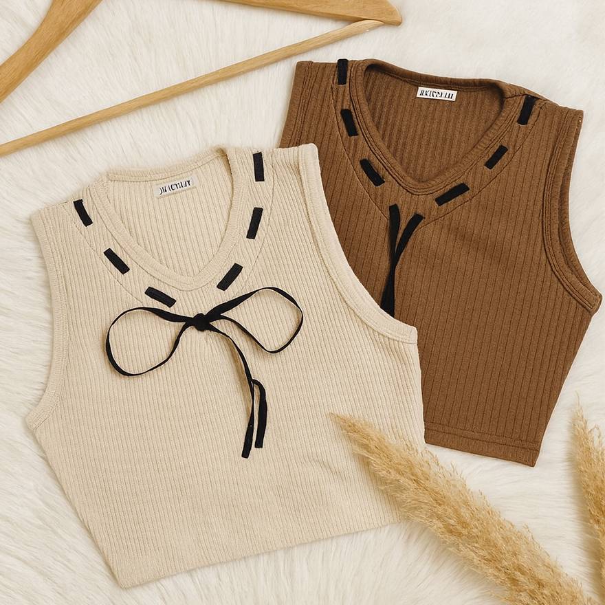 تاپ یقه هفت بخیه ای فانریپ