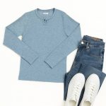 بلوز آستین بلند یقه اشکی - مانتو پاتریس رشت