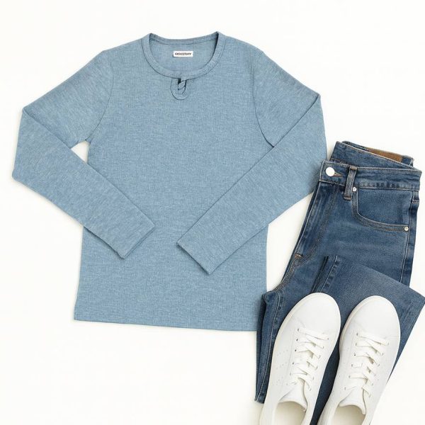 بلوز آستین بلند یقه اشکی - مانتو پاتریس رشت