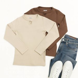 بلوز آستین بلند یقه اشکی - مانتو پاتریس رشت