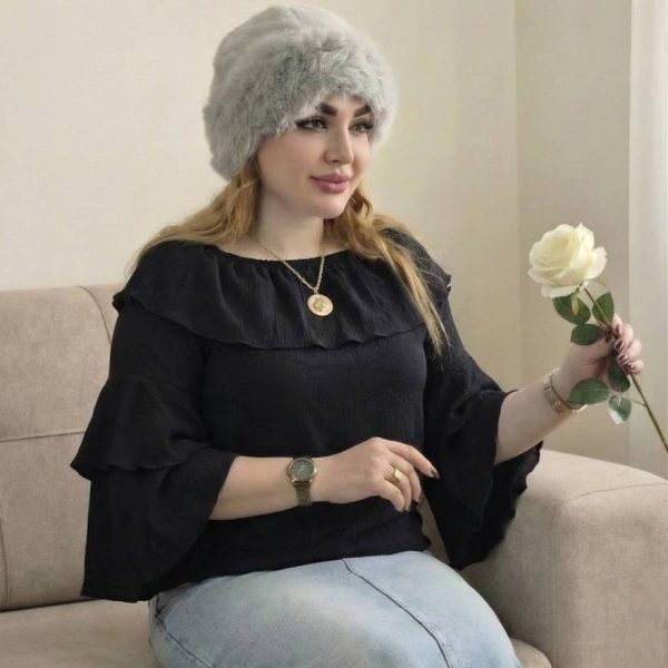 بلوز یقه قایقی - مانتو پاتریس رشت