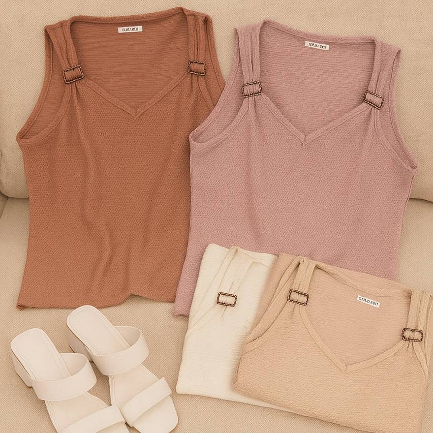 تاپ بیسکوئیتی سگک دار - مانتو پاتریس رشت