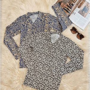 بلوز یقه هفت پلنگی - مانتو پاتریس رشت