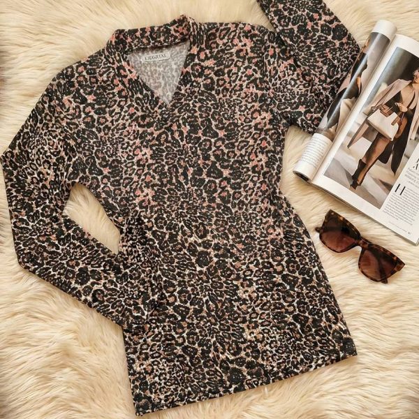 بلوز یقه هفت پلنگی - مانتو پاتریس رشت