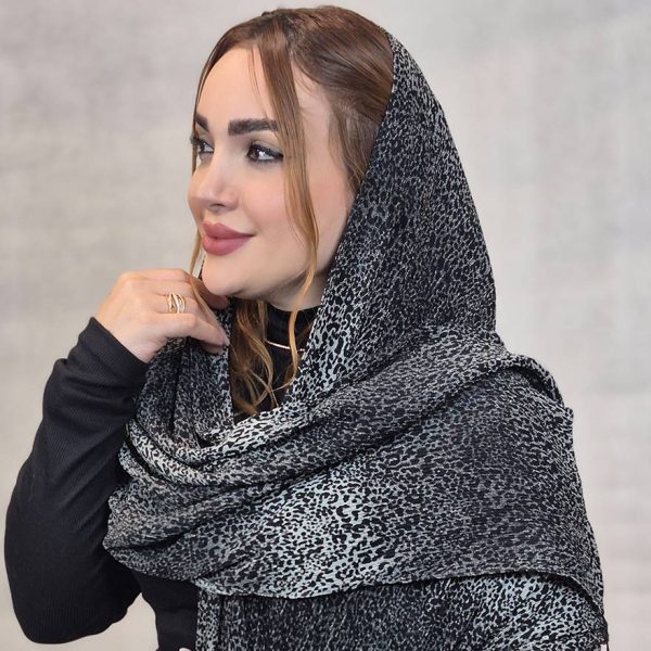 شال کریشه پلنگی ریز - مانتو پاتریس رشت