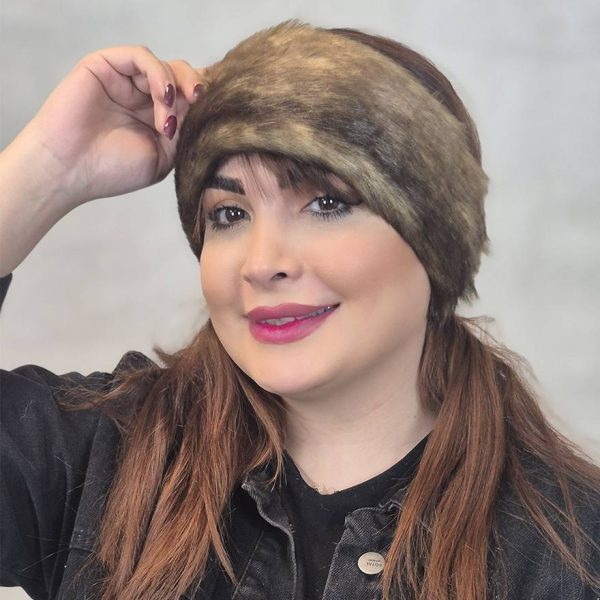 هدبند خز طرحدار - مانتو پاتریس رشت