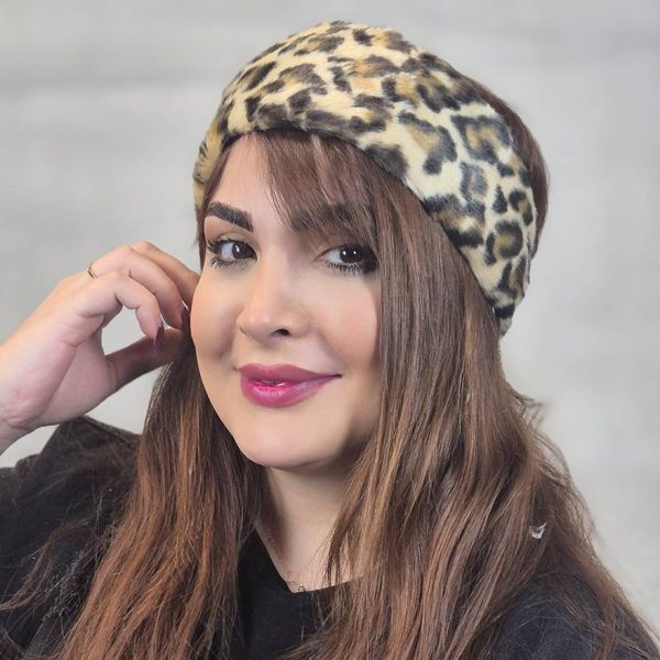 هدبند خز طرحدار - مانتو پاتریس رشت