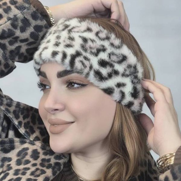 هدبند خز طرحدار - مانتو پاتریس رشت