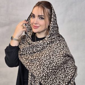 شال لبه نوار پلنگی - مانتو پاتریس رشت