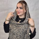 شال لبه نوار پلنگی - مانتو پاتریس رشت