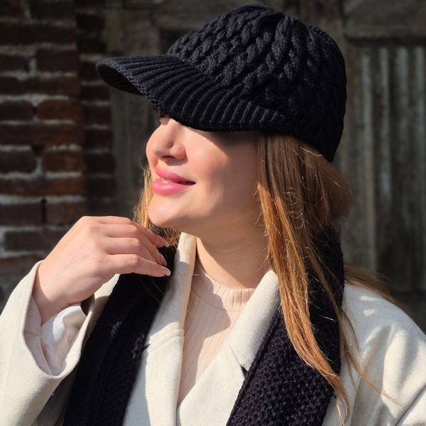 کلاه کپ بافت - مانتو پاتریس رشت