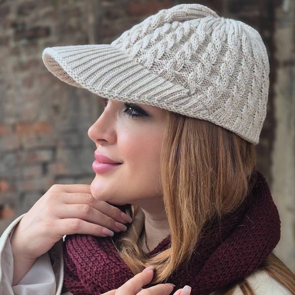 کلاه کپ بافت - مانتو پاتریس رشت