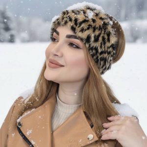 هدبند خز طرحدار - مانتو پاتریس رشت