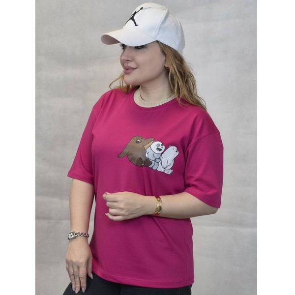 تیشرت لانگ چاپ 3 خرس - مانتو پاتریس رشت