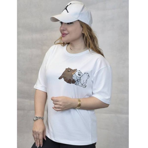 تیشرت لانگ چاپ 3 خرس - مانتو پاتریس رشت