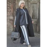 ست بافت نوار سفید - مانتو پاتریس رشت