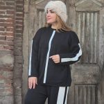 ست بافت نوار سفید - مانتو پاتریس رشت