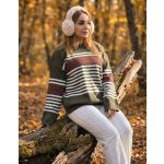 بلوز بافت راه راه-رشت مانتو پاتریس