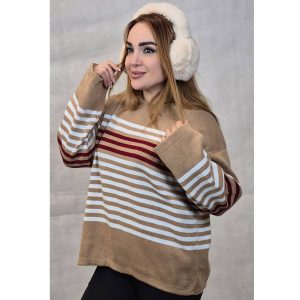 بلوز بافت راه راه - مانتو پاتریس رشت