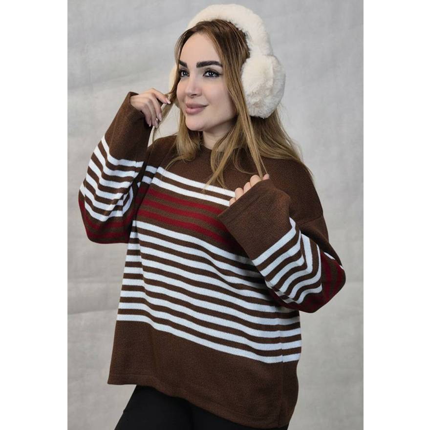 بلوز بافت راه راه - مانتو پاتریس رشت