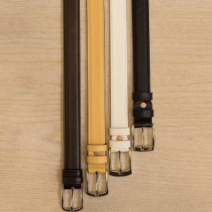 کمربند چرم رنگی - مانتو پاتریس رشت