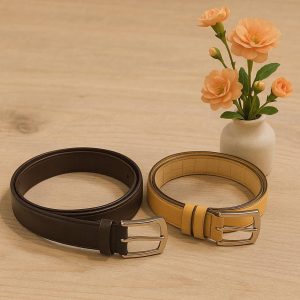 کمربند چرم رنگی - مانتو پاتریس رشت