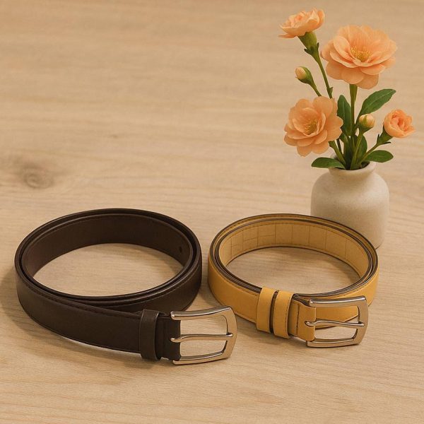 کمربند چرم رنگی - مانتو پاتریس رشت