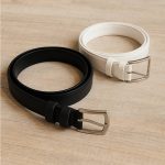 کمربند چرم رنگی - مانتو پاتریس رشت