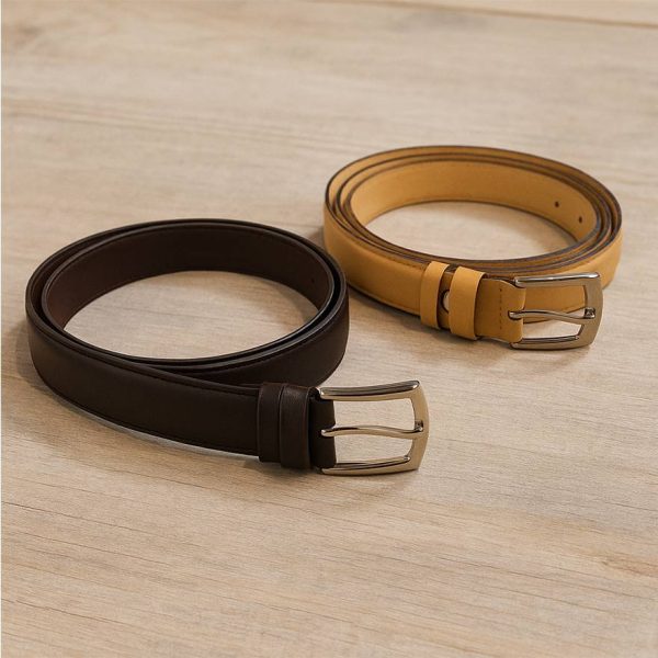 کمربند چرم رنگی - مانتو پاتریس رشت