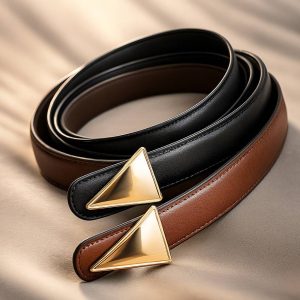 کمربند سگک مثلثی چرم - مانتو پاتریس رشت