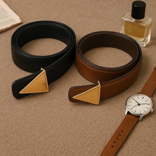 کمربند سگک مثلثی چرم - مانتو پاتریس رشت