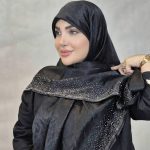 روسری مشکی کوپرا نگینی - مانتو پاتریس رشت