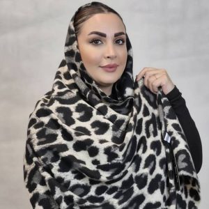 شال موهر پلنگی- مانتو پاتریس رشت