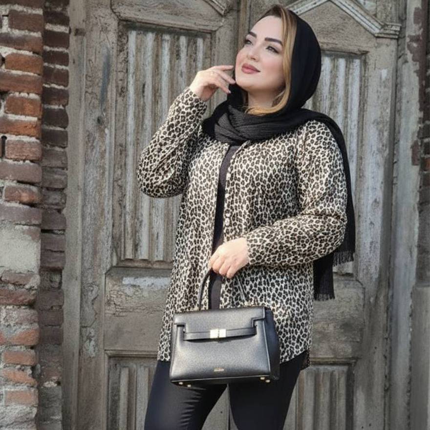 شومیز پلنگی - مانتو پاتریس رشت