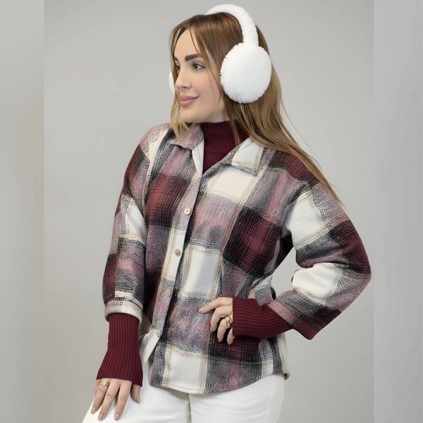 شکت چهارخونه کوتاه - مانتو پاتریس رشت