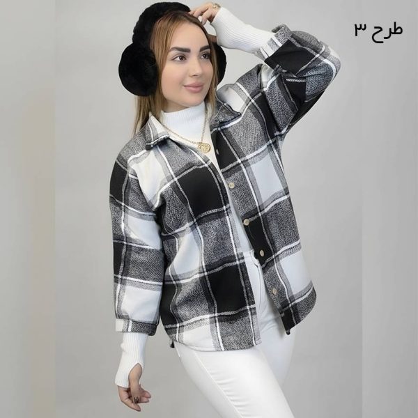 شکت چهارخونه کوتاه - مانتو پاتریس رشت