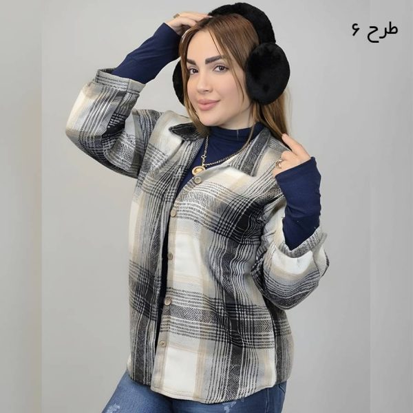 شکت چهارخونه کوتاه - مانتو پاتریس رشت